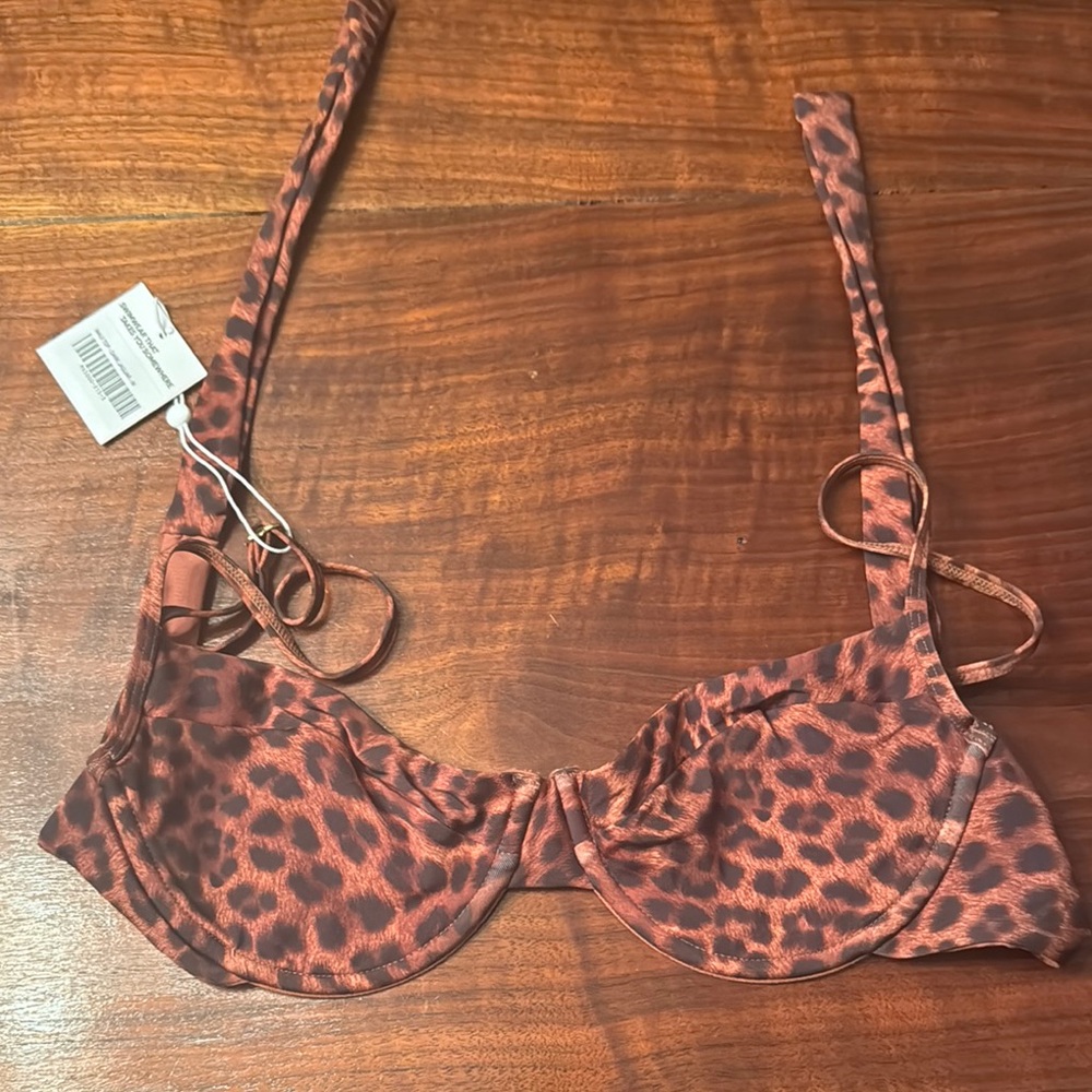 Leopard Print swim suit top Monday swimwear